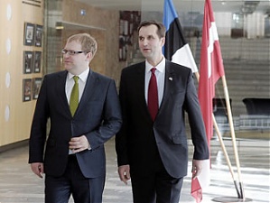 Urmas Paet and Maris Riekstins. Tallinn, 10.03.2010.