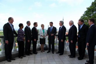 Andrus Ansip meets with the representatives of the U.S. Congress. Tallinn, 2.07.2012. Photo: valitsus.ee