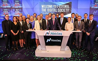 Taavi Rõivas visited New York electronic stock exchange Nasdaq on December 12th. Photo: valitsus.ee