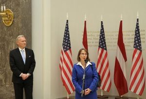 Andris Teikmanis and Judith Garber. Riga, 23.04.2012. Photo: flickr.com