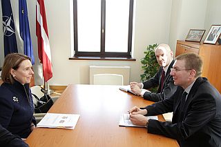 Monica Lanzetta Mutis and Edgars Rinkevics. Riga, 4.03.2013. Photo: flickr.com