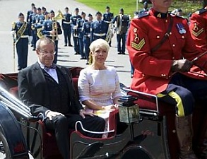 Toomas Hendrik Ilves with wife in Ottawa. Photo: president.ee
