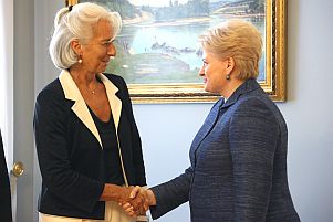 Christine Lagarde and Dalia Grybauskaite. Vilnius, 17.07.2013. Photo: ltv.lt
