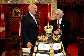 Andris Berzins and Noel Kinsella. Ottawa, 18.09.2013. Photo: president.lv