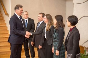 IMF delegation in Vilnius. Photo: lrv.lt