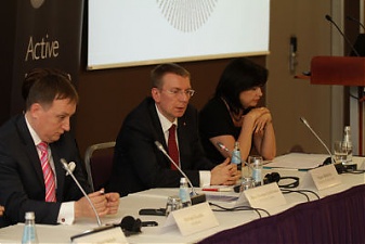 Edgars Rinkevics at a discussion on Latvia’s accession to the OECD. Riga, 26.05.2016. Photo: flickr.com