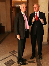 David Lidington and Audronius Azubalis. Vilnius, 2.09.2010.