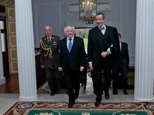 Michael D. Higgins and Toomas Hendrik Ilves. Dublin, 3.04.2012. Photo: president.ee