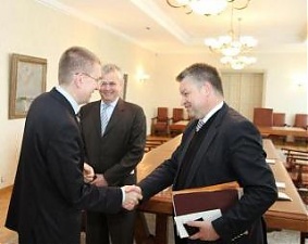 Edgars Rinkevics and Michael Georg Link. Riga, 15.05.2012. Photo: flickr.com