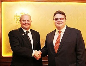 Ivan Mrkić and Linas Linkevičius. Vilnius, 16.04.2013. Photo: urm.lt