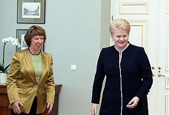 Catherine Ashton and Dalia Grybauskaite. Vilnius, 5.09.2013. Photo: lrp.lt