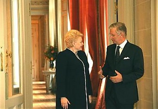Dalia Grybauskaite and King Philippe of Belgium. Brussels, 12.09.2013. Photo: lrp.lt