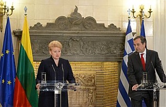 Dalia Grybauskaite and Antonis Samaras. Photo: lrp.lt
