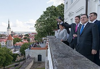 Jose Manuel Barroso and Baltic premiers in Tallinn. Photo: valitsus.ee