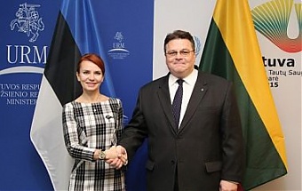 Keit Pentus-Rosimannus and Linas Linkevicius. Vilnius, 28.11.2014. Photo: urm.lt Keit Pentus-Rosimannus and Linas Linkevicius. Vilnius, 28.11.2014. Photo: urm.lt
