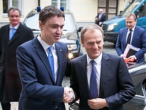 Taavi Rõivas and Donald Tusk. Tallinn, 9.01.2015. Photo: valitsus.ee