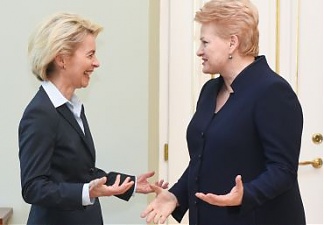Ursula von der Leyen and Dalia Grybauskaite. Vilnius, 14.05.2015. Photo: lrp.lt