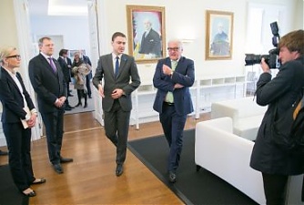 Frank-Walter Steinmeier in Tallinn. Photo: valitsus.ee