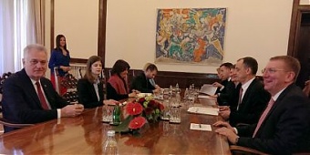 At the meeting of Tomislav Nikolic and Edgars Rinkevics. Belgrade, 22.04.2015. Photo: flickr.com 