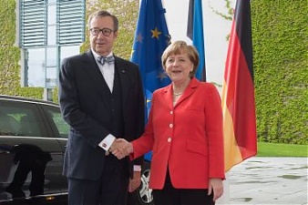 Toomas Hendrik Ilves and Angela Merkel. Berlin, 20.05.2015. Photo: president.ee