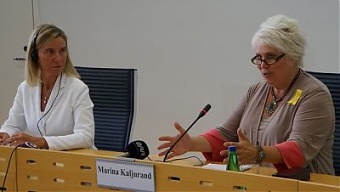 Federica Mogherini and Marina Kaljurand. Tallinn, 24.08.2015. Photo: flickr.com