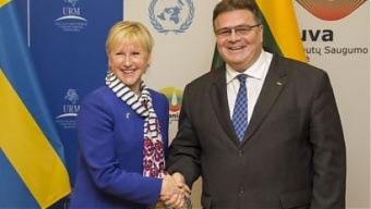Margot Wallstrom and Linas Linkevicius. Vilnius, 7.10.2015. Photo: urm.lt Margot Wallstrom and Linas Linkevicius. Vilnius, 7.10.2015. Photo: urm.lt