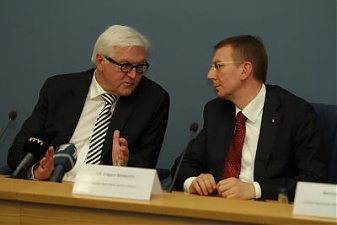 Frank-Walter Steinmeier and Edgars Rinkevics. Riga, 26.05.2016. Photo: flickr.com