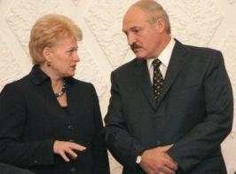 Dalia Grybauskaite and Alexander Lukashenko. Minsk, 20.10.2010.