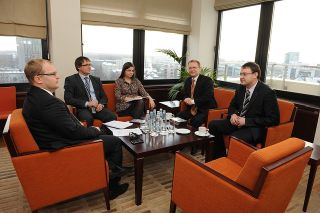 At the meeting of Urmas Paet andAles Michalevic. Tallinn, 1.02.2012. Photo: flickr.com 