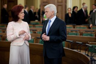 Solvita Aboltina and Volodymyr Lytvyn. Riga, 27.06.2012. Photo: saeima.lv