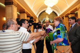 Ene Ergma in Baku, 28.06.2012. Photo: riigikogu.ee