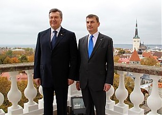 Viktor Yanukovych and Andrus Ansip. Tallinn, 15.10.2013. Photo: valitsus.ee