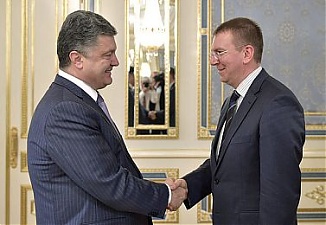 Petro Poroshenko and Edgars Rinkevics. Kyiv, 15.07.2014. Photo: flickr.com
