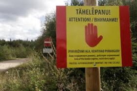 Estonia: Over 1,100 warning signs to be installed on eastern border