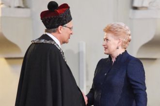 Arturas Zukauskas and Dalia Grybauskaite. Photo: lrp.lt