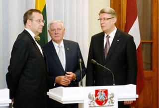The meeting of Baltic presidents in Siauliai.