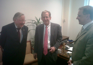 Egidijus Meilunas (right) in Washington, 23.05.2011. Photo: urm.lt