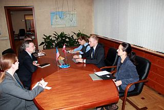 At the meeting of Edmunds Sprudzs and Mark Pekala. Riga, 4.10.2012. Photo: varam.gov.lv