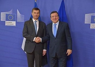 Andrus Ansip and Jose Manuel Barroso. Brussels, 23.05.2013. Photo: valitsus.ee