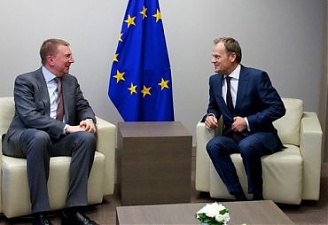 Edgars Rinkevics and Donald Tusk. Brussels, 16.03.2015. Photo: flickr.com