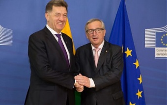 Algirdas Butkevicius and Jean-Claude Juncker. Photo: lrv.lt