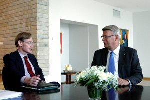 Robert Zoellick and President Valdis Zatlers. Jurmala, 12.08.2010.