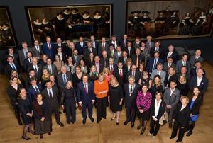 At the Summit of EU Capital City Mayors in Amsterdam.