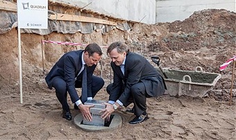 Vilnius Mayor Artūras Zuokas and Schage director Kjetil T. Hanssen. Photo: vilnius.lt