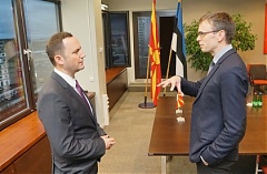 Estonia supports Macedonia's negotiations with EU Estonia supports Macedonia's negotiations with EU