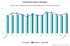 During the year, the average level of consumer prices increased by 3.2% During the year, the average level of consumer prices increased by 3.2%