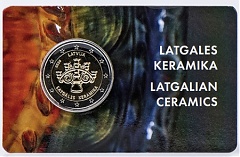Latvijas Banka issuing a 2 euro commemorative coin "Latgalian Ceramics" Latvijas Banka issuing a 2 euro commemorative coin "Latgalian Ceramics"