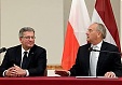 Berzins and Komorowski discuss cooperation on energy projects