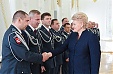 Lithuanian president congratulates police officers, talks about problems Lithuanian president congratulates police officers, talks about problems