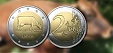 Latvijas Banka issues 2 euro commemorative coin featuring a cow Latvijas Banka issues 2 euro commemorative coin featuring a cow